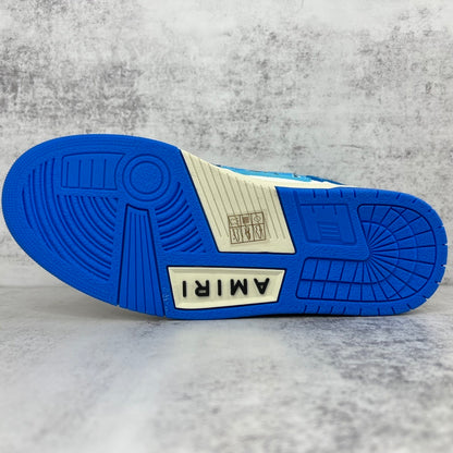 Amiri Skel Top High "White-Blue Bandana"