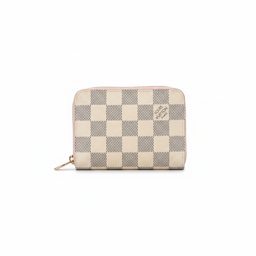 Louis Vuitton Zippy Coin Purse "Damier Azur"