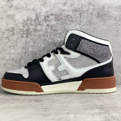 Fendi Match High-Top "Black-White" Crystals