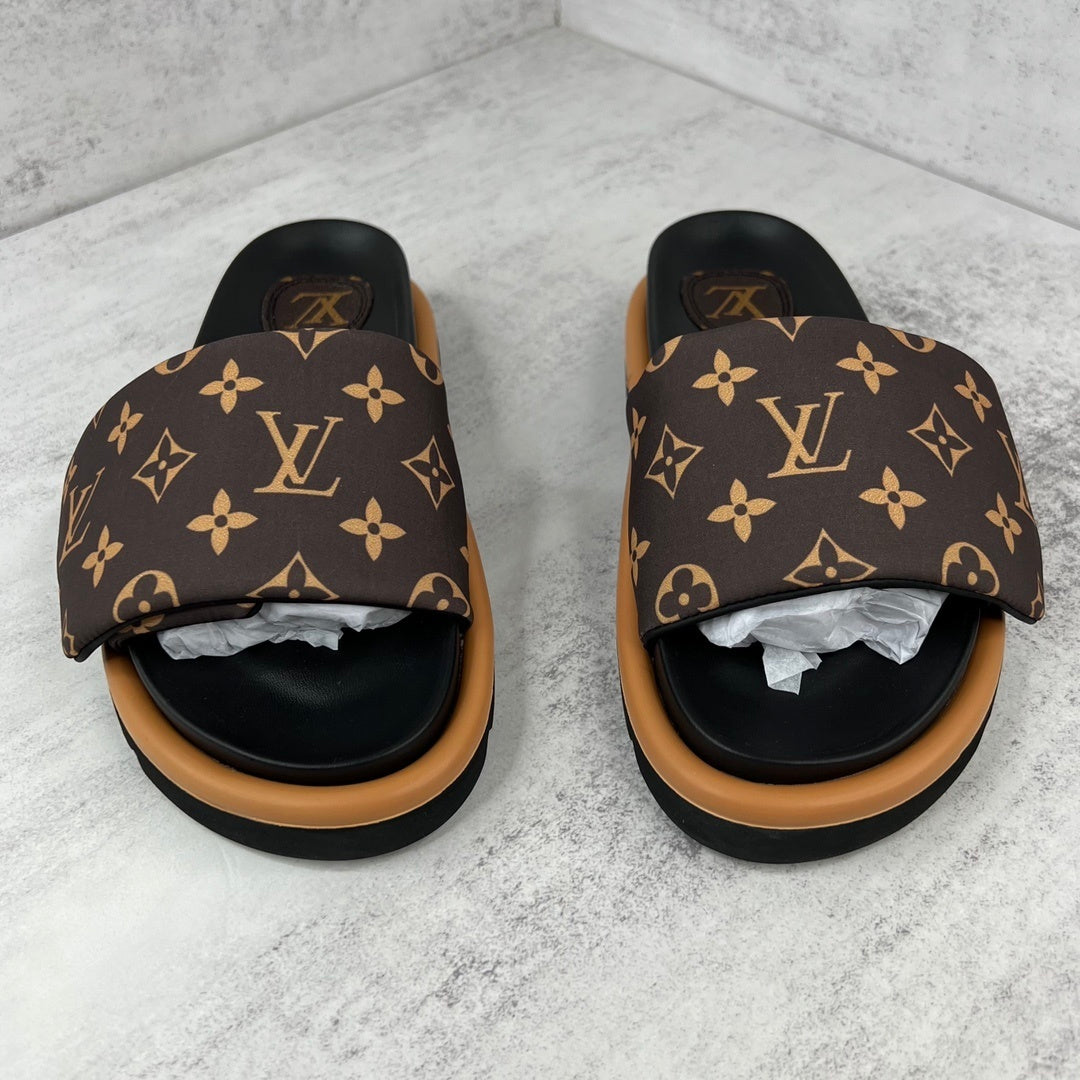 Louis Vuitton Slides "Brown-Black"
