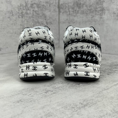 Chanel 22A "White-Black All Over Logo"