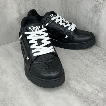 Louis Vuitton Trainers "Black Embossed Monogram"