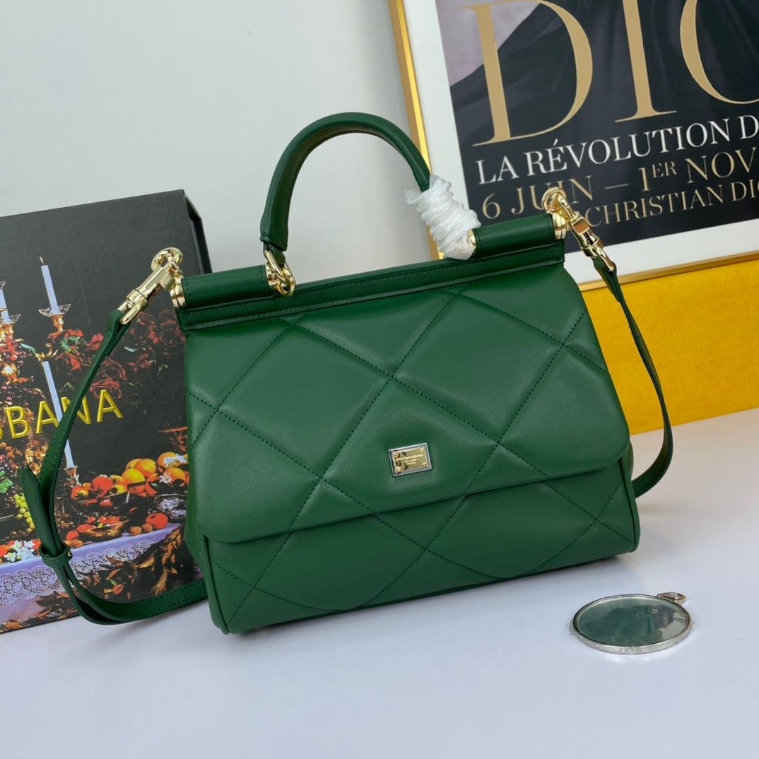 Dolce & Gabbana Sicily Quilted Leather Handbag