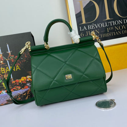 Dolce & Gabbana Sicily Quilted Leather Handbag