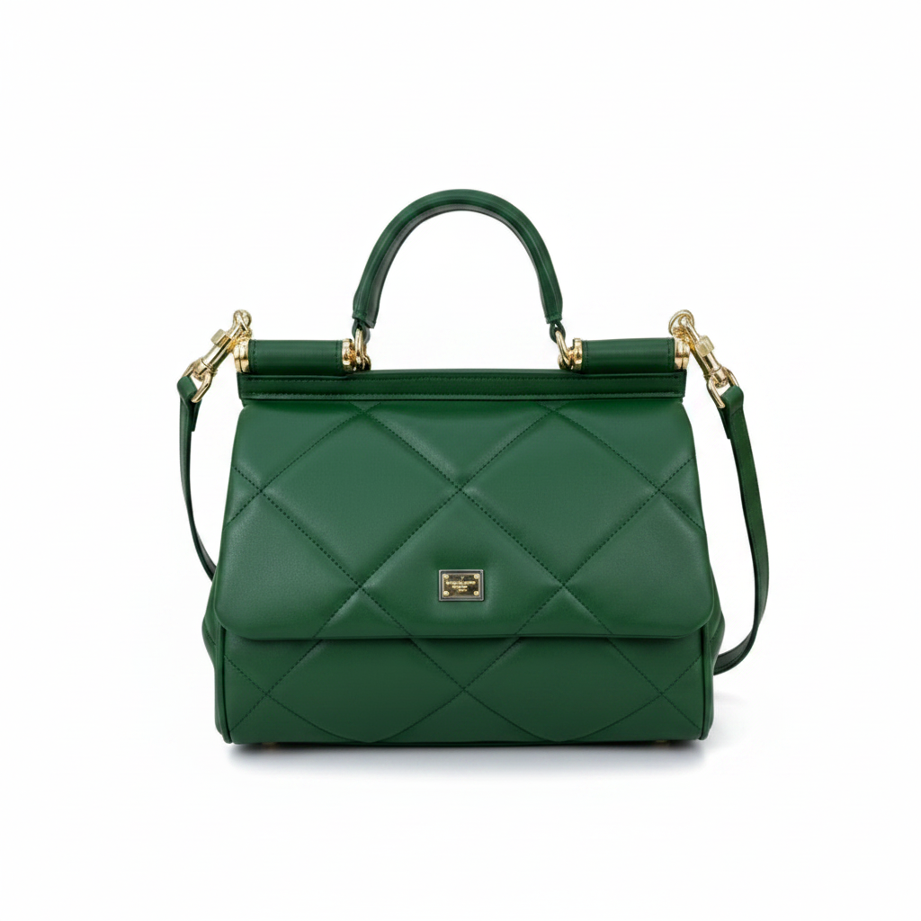 Dolce & Gabbana Sicily Quilted Leather Handbag