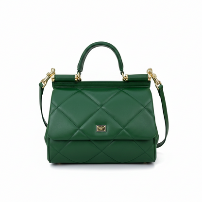 Dolce & Gabbana Sicily Quilted Leather Handbag
