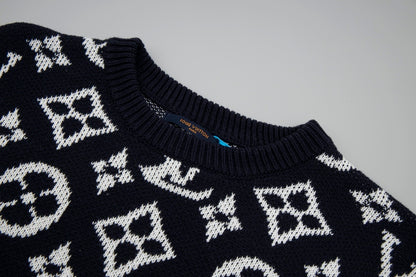 Louis Vuitton Sweater "Black-White Monogram"
