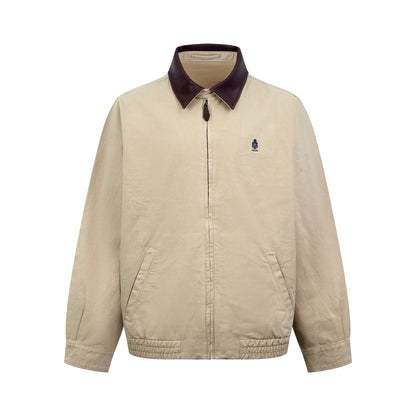 Prada Cotton Jacket with Leather Details "Cord"