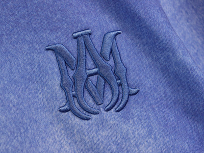 Amiri MA Bar Logo Sweatshirt "Washed Blue"