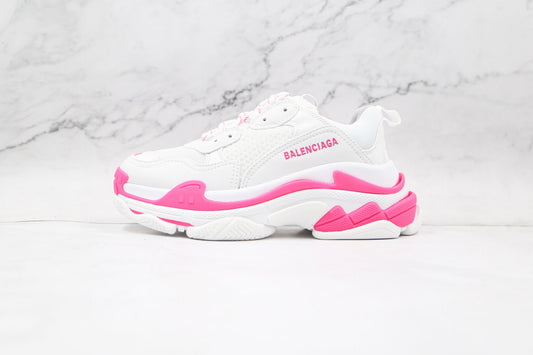 Balenciaga Triple S "White-Fluo Pink"