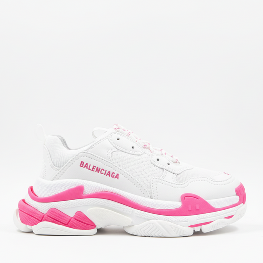 Balenciaga Triple S "White-Fluo Pink"