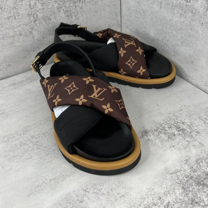 Louis Vuitton Sandals "Black-Brown-Beige"