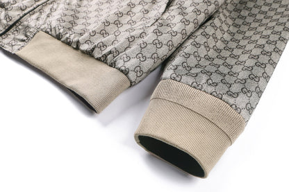 Gucci Reversible Cotton Canvas Zip Jacket Black Compact Cotton Canvas" and "GG nylon"