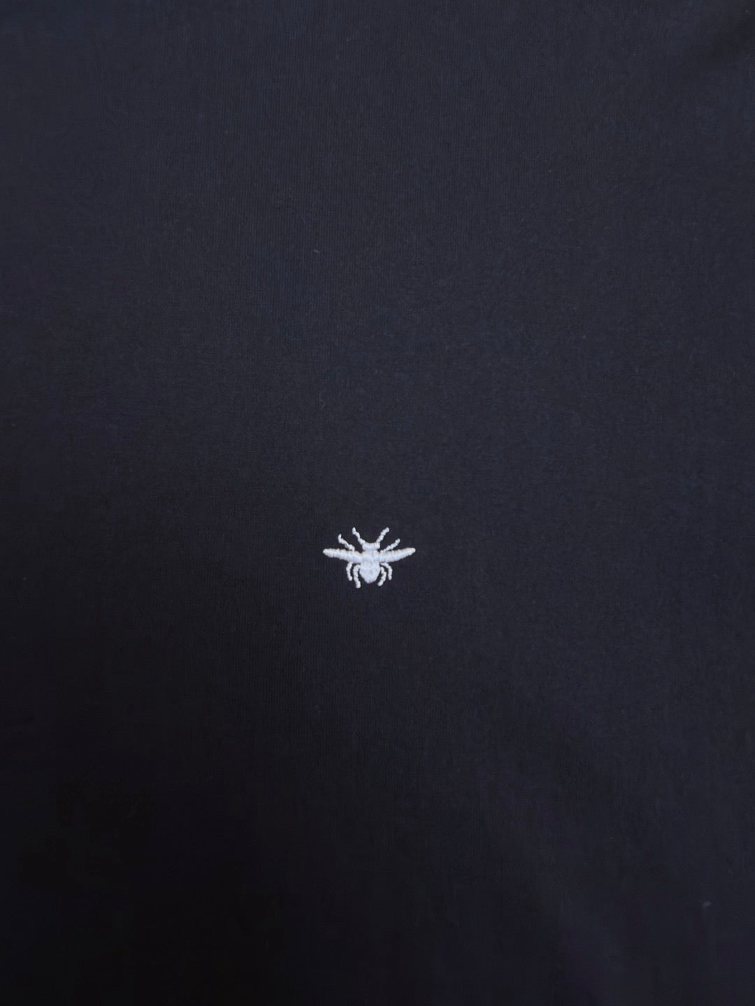 Dior Bee Embroidered T-shirt "Black Cotton Jersey"