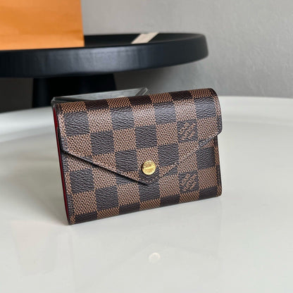 Louis Vuitton Victorine Wallet "Damier Ebene Canvas"