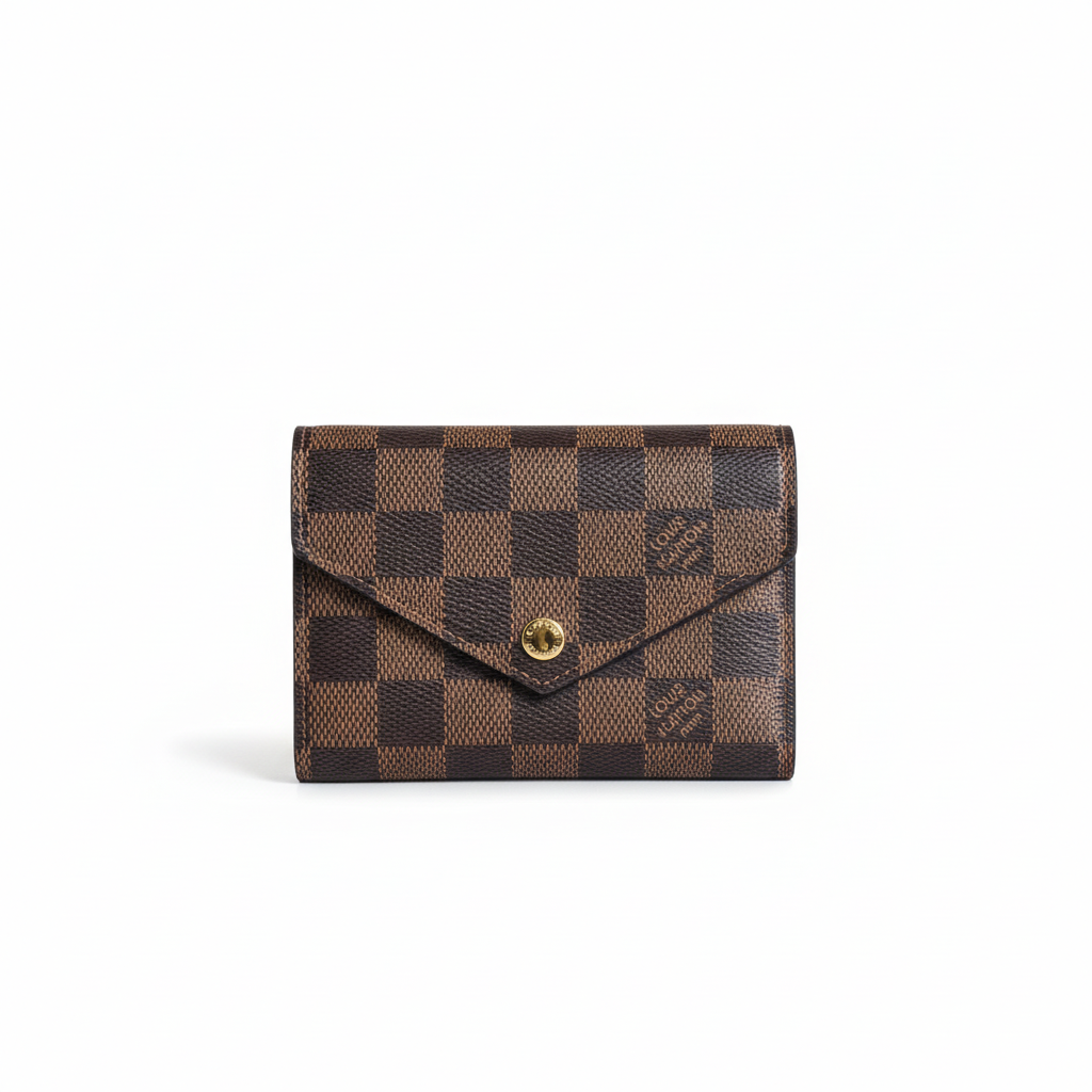 Louis Vuitton Victorine Wallet "Damier Ebene Canvas"