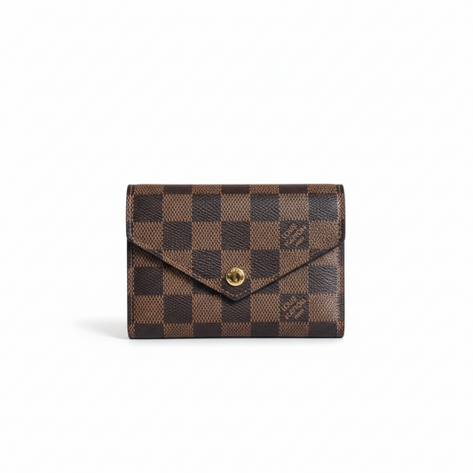 Louis Vuitton Victorine Wallet "Damier Ebene Canvas"