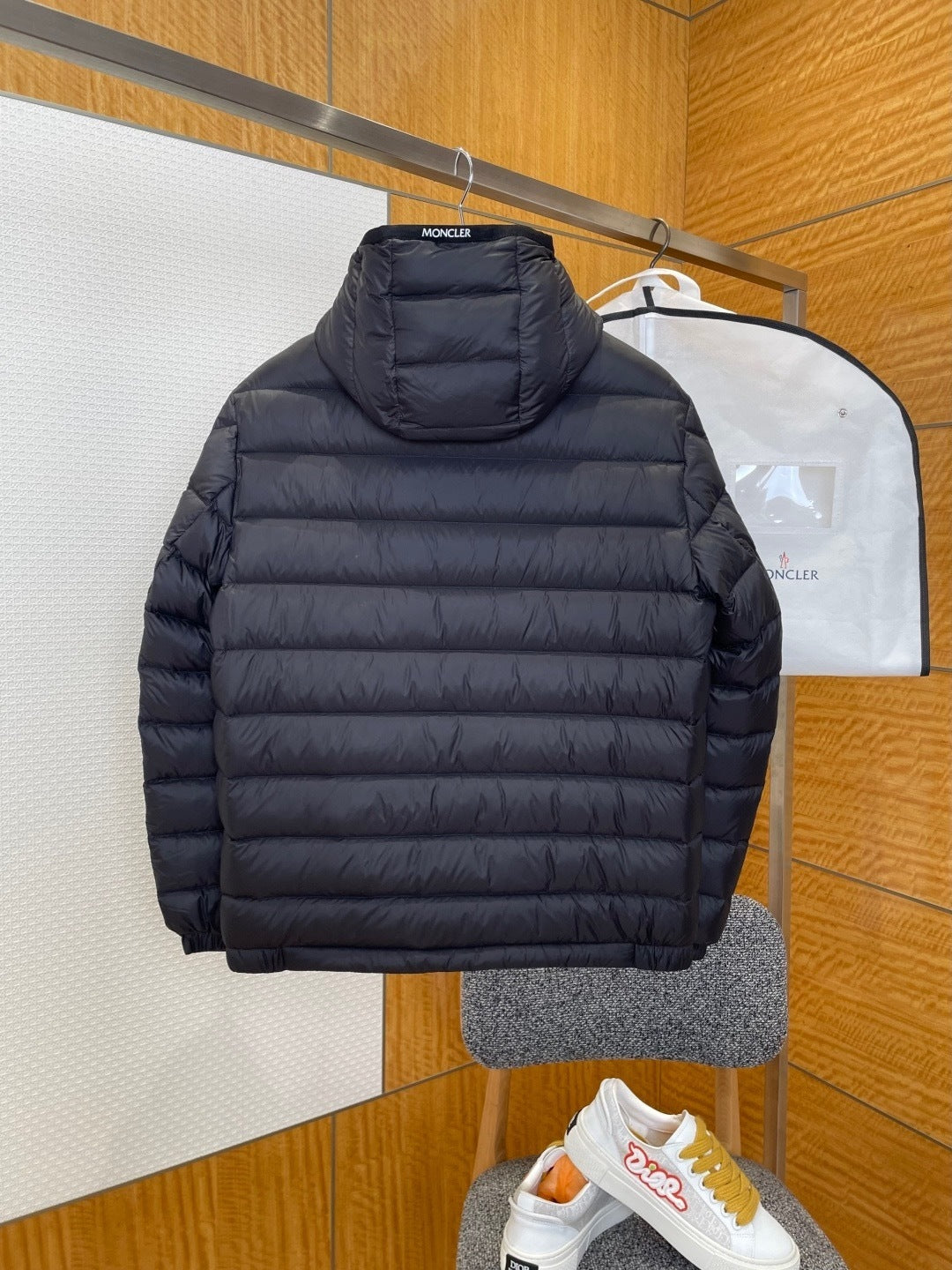 Moncler Galion Hooded Short Down Jacket "Black"