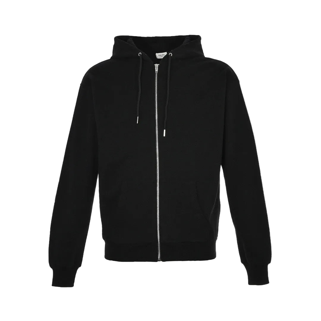 Celine Zip-Up Hoodie "Black"