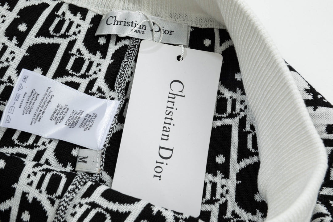 Dior Monogoram Shorts "White-Black"