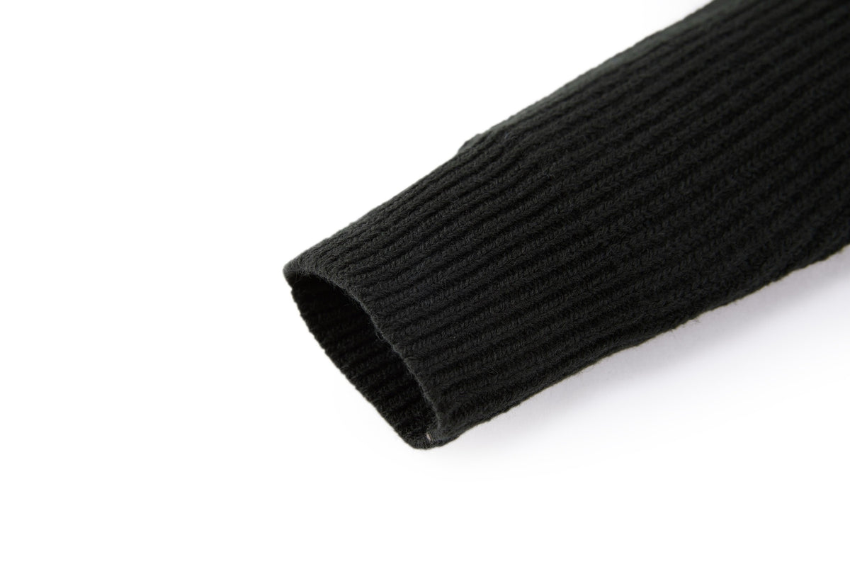 Moncler Logo Rib Wool Turtleneck "Black"
