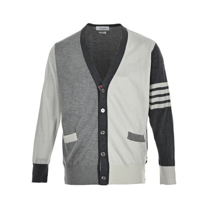 Thom Browne Cardigan "Grey/White"