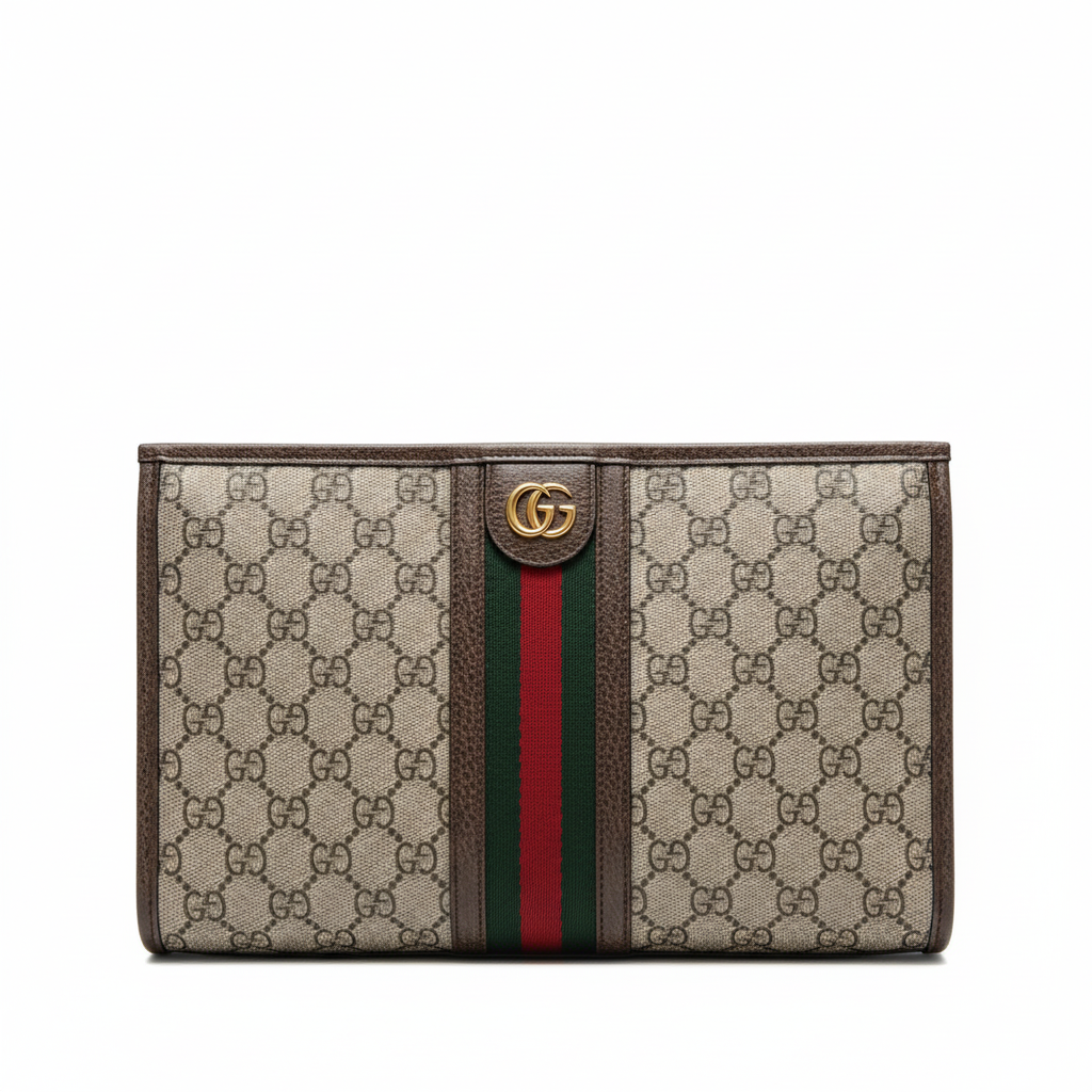 Gucci Ophidia GG Pouch in Supreme Canvas