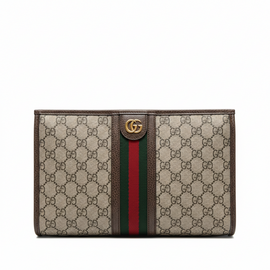 Gucci Ophidia GG Pouch in Supreme Canvas