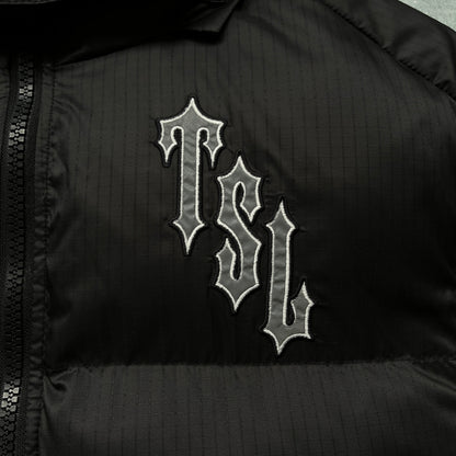 Trapstar Shooters Down Jacket "Black-Reflective Logo"
