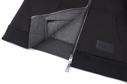 Givenchy Couture Seam Zipped Hoodie "Black"