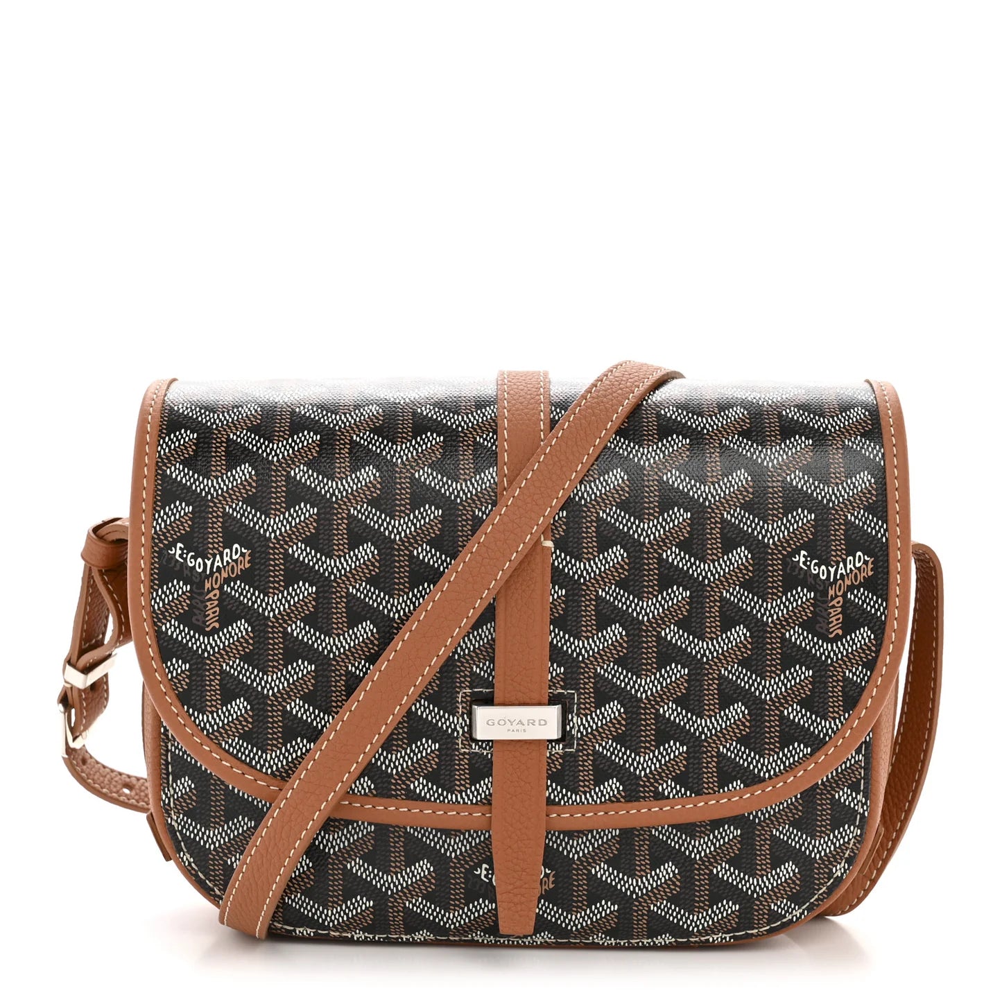 Goyard Belvedere PM Leather Handbag