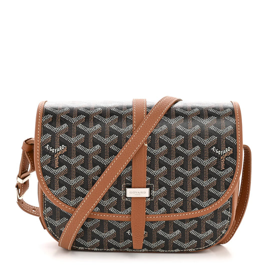 Goyard Belvedere PM Leather Handbag