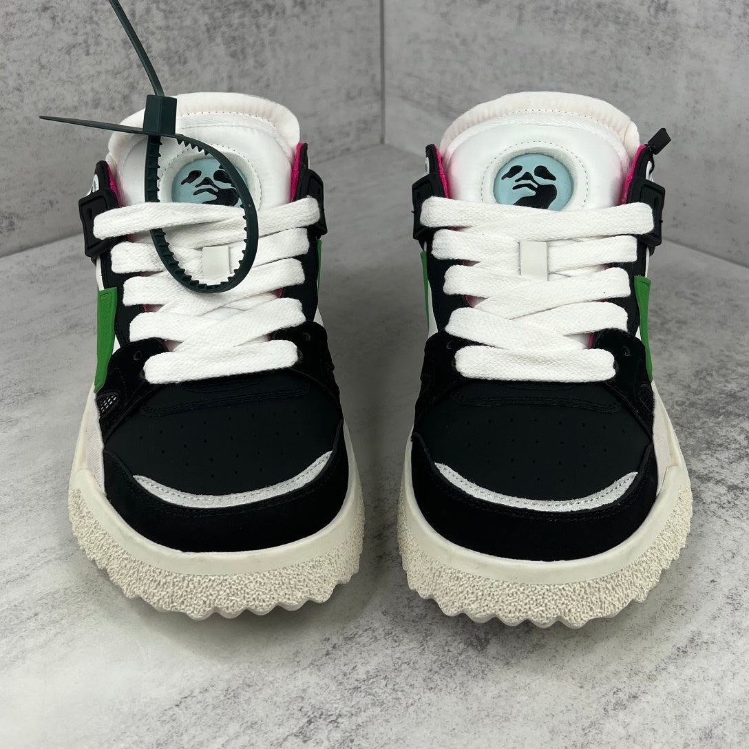 Off-White Sponge Mid "Black-White-Green"
