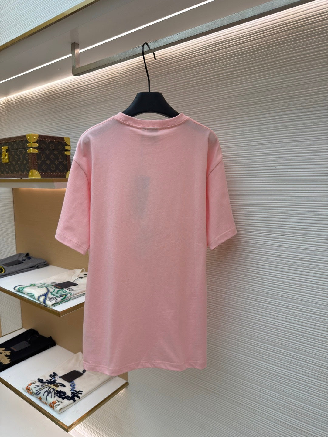 Dior T-Shirt with Dior Embroidery "Pink Cotton Jersey"
