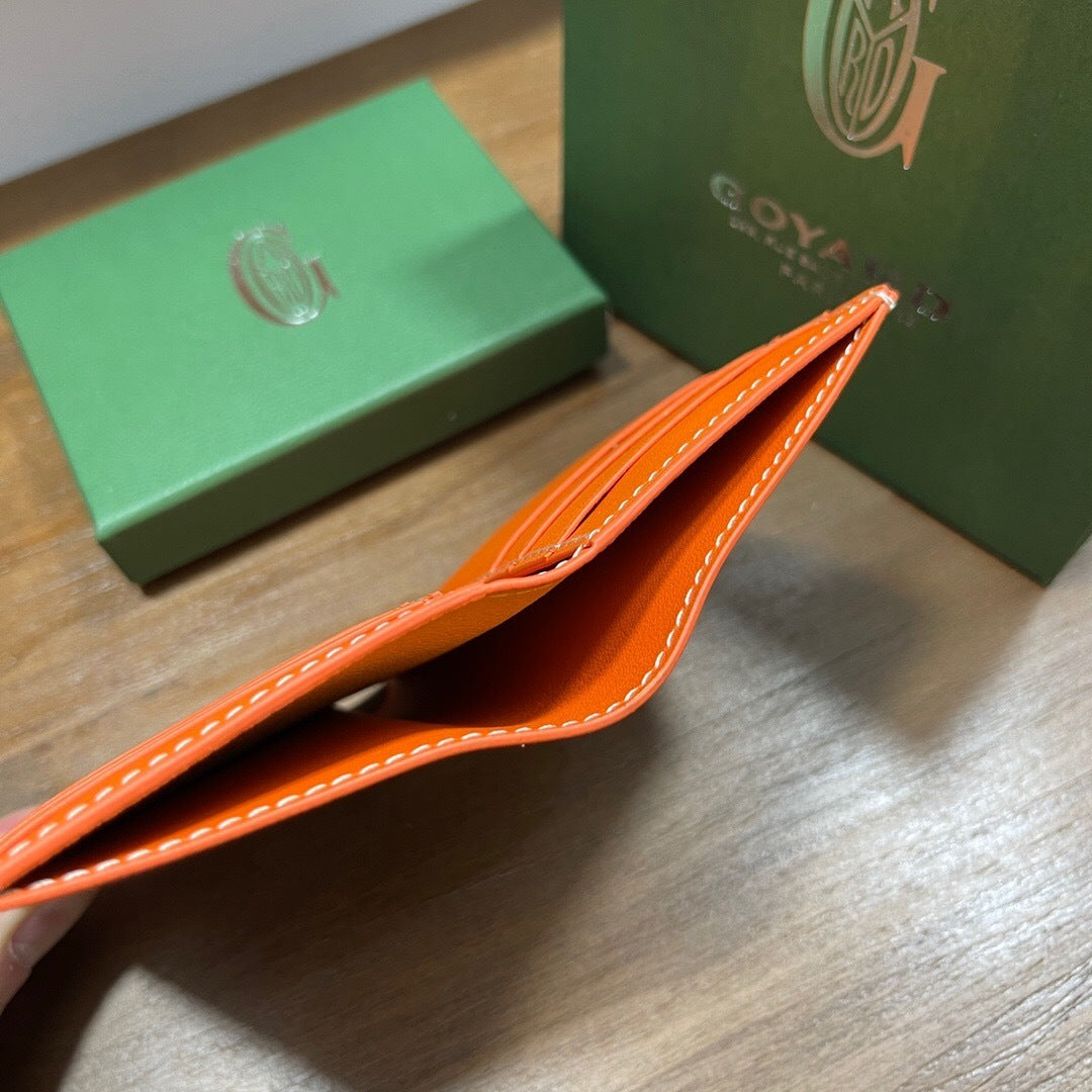 Goyard Saint-Pierre Card Wallet "Orange"