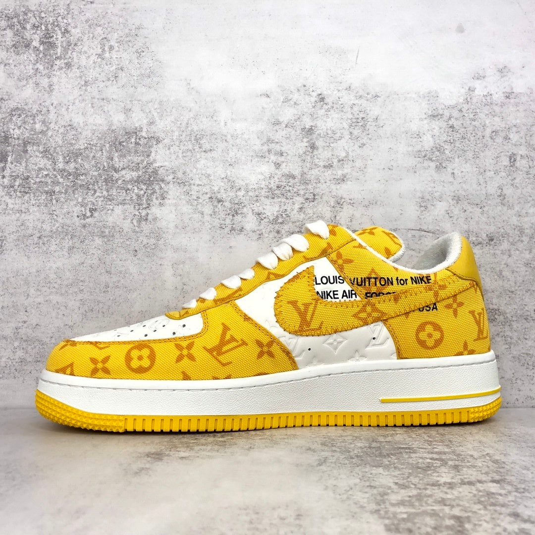 Louis Vuitton x Nike Air Force 1 "Yellow-White"