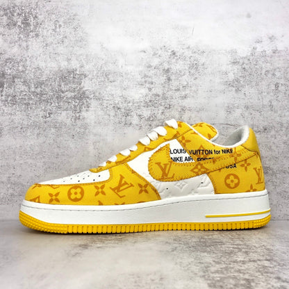 Louis Vuitton x Nike Air Force 1 "Yellow-White"