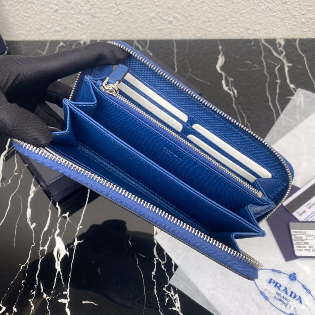 Prada Long Saffiano Leather Wallet