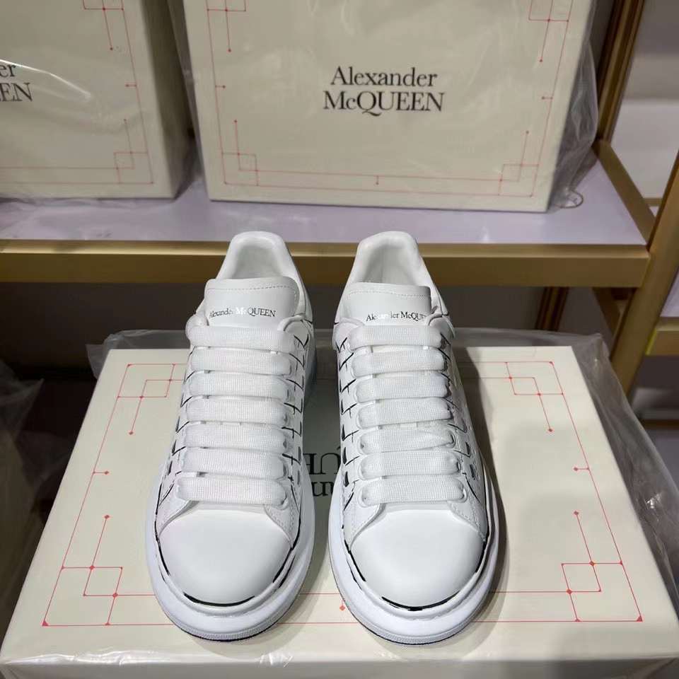 Alexander McQueen Oversized "Stamped - White"