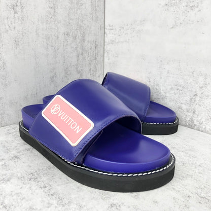 Louis Vuitton Slides "Purple-Black-Pink"