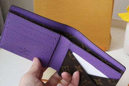 Louis Vuitton Multiple Wallet "Monogram Macassar Canvas"