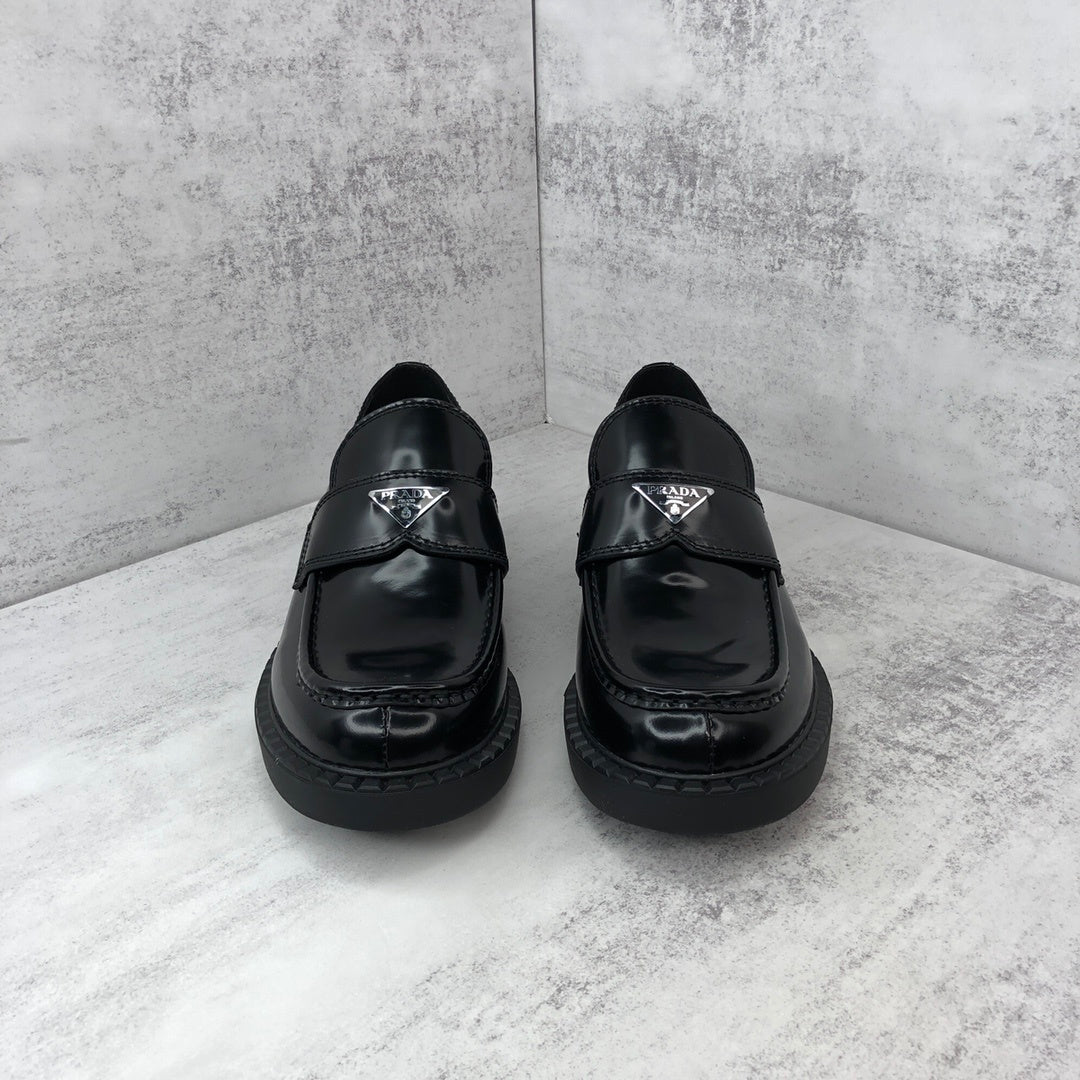 Prada 50mm Chocolate Loafers