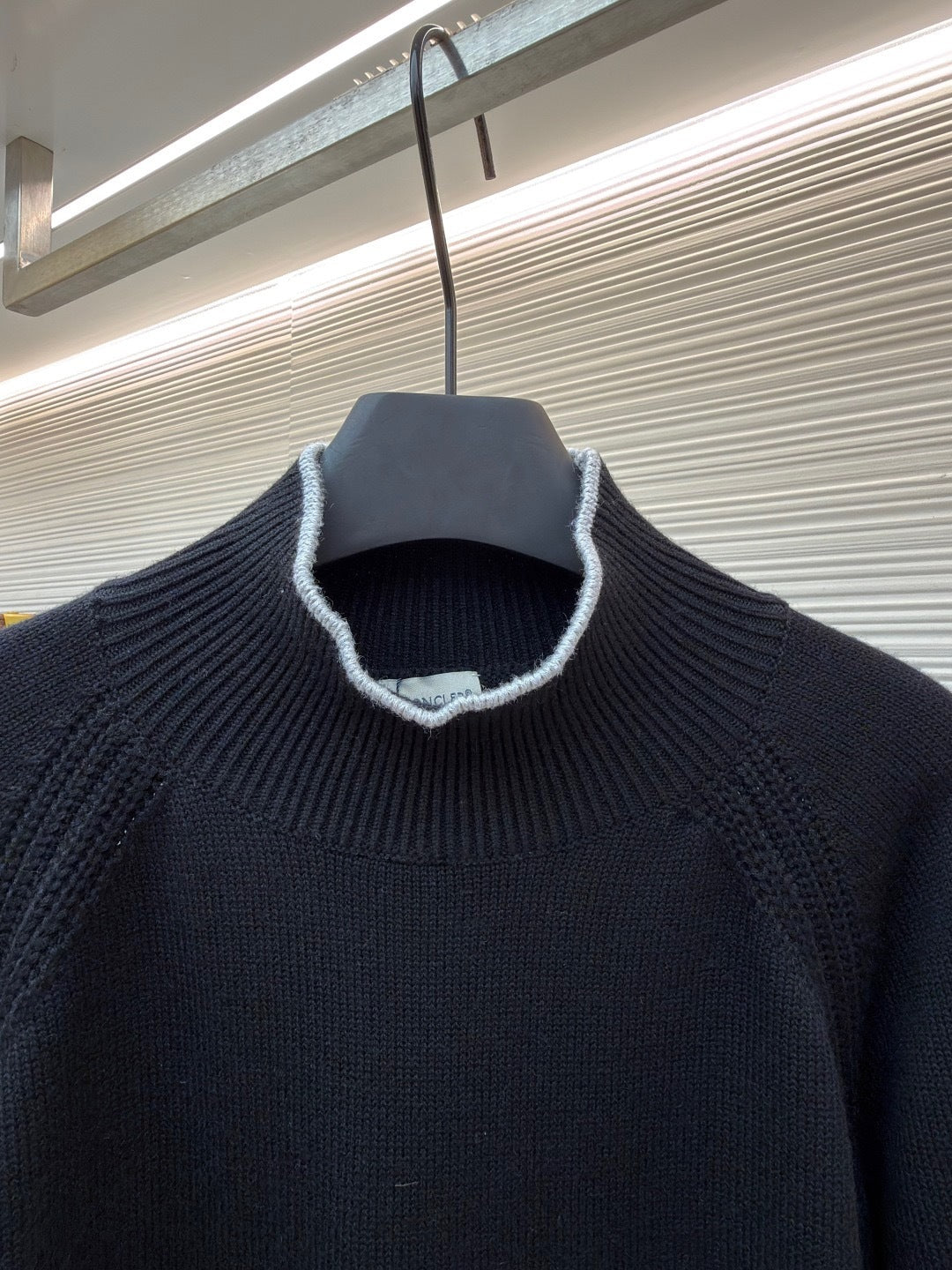 Moncler Alpaca & Wool Blend Turtleneck Sweater "Black"