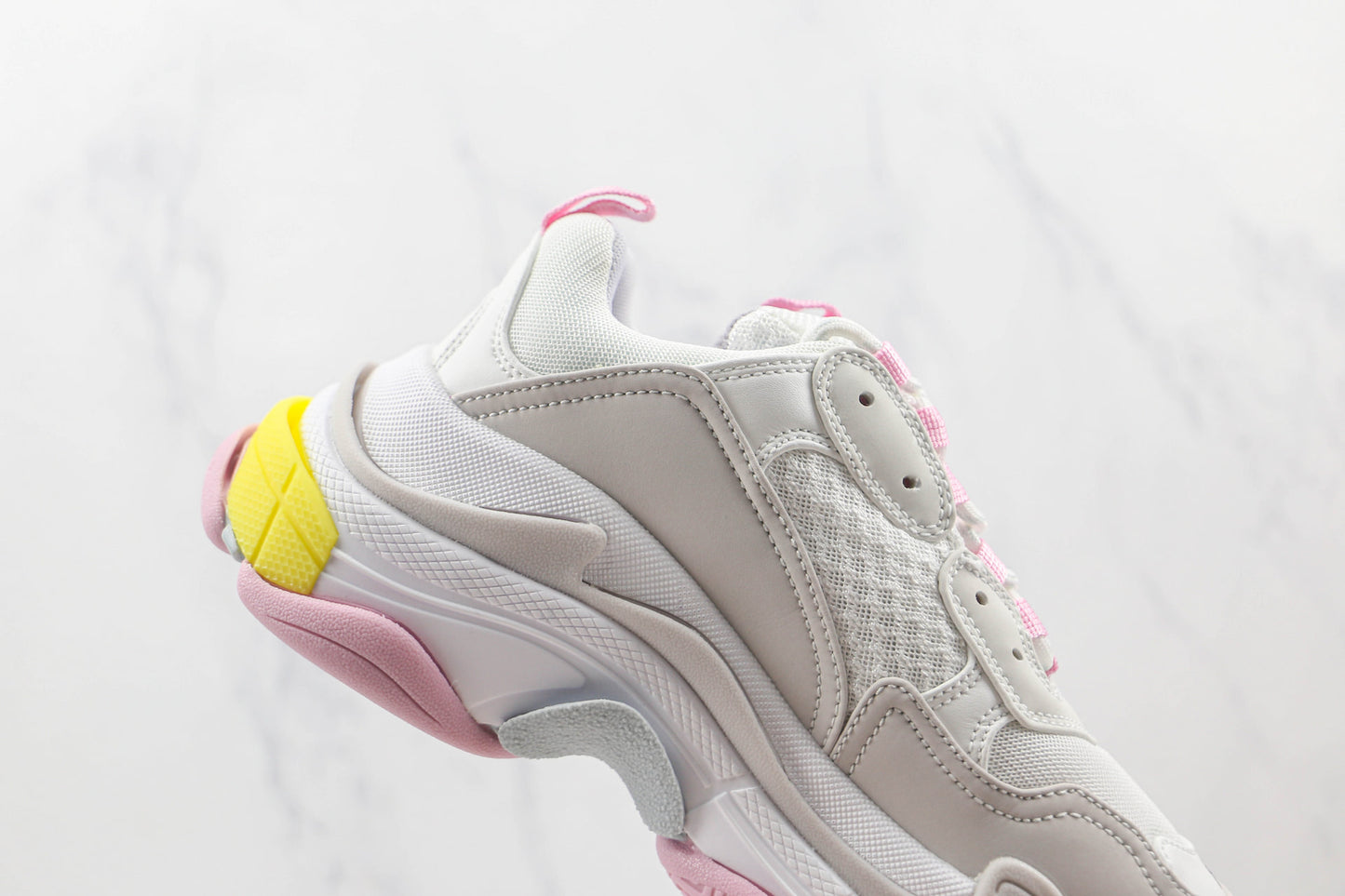 Balenciaga Triple S "Grey-Pink-Yellow"