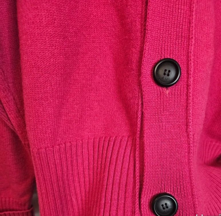 AMI Paris Ami De Coeur Cardigan "Pink"