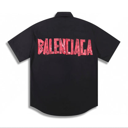 Balenciaga Short Shirt "Black-Red"