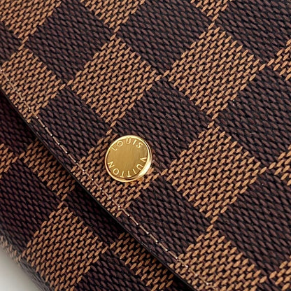 Louis Vuitton Emilie Wallet "Damier Ebene"
