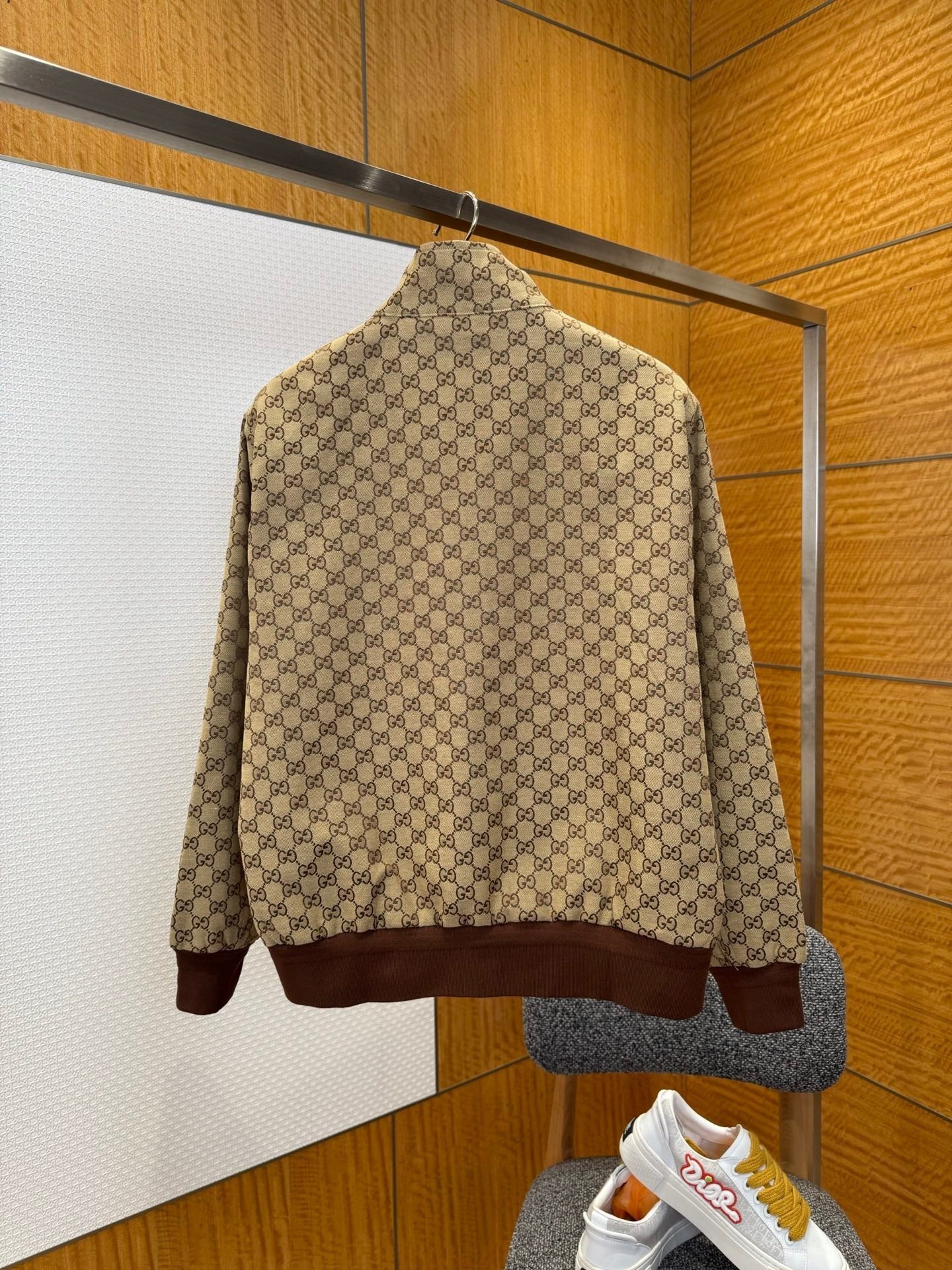 Gucci GG Canvas Bomber Jacket "Camel-Brown"