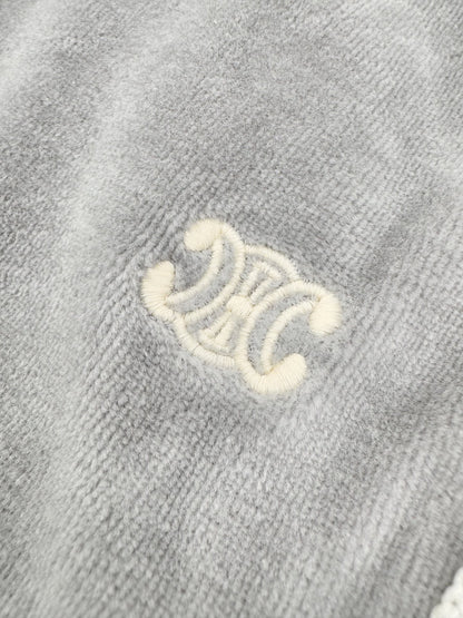 Celine Velvet Tracksuit Sweatpants "Grey"