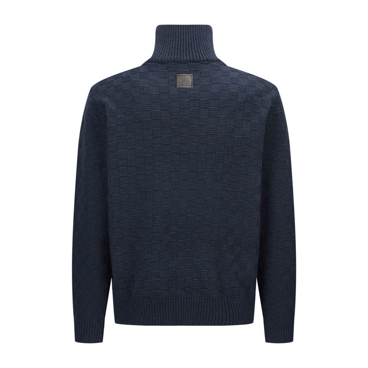 Louis Vuitton Cashmere-Wool Blend Half-Zip Pullover "Navy"